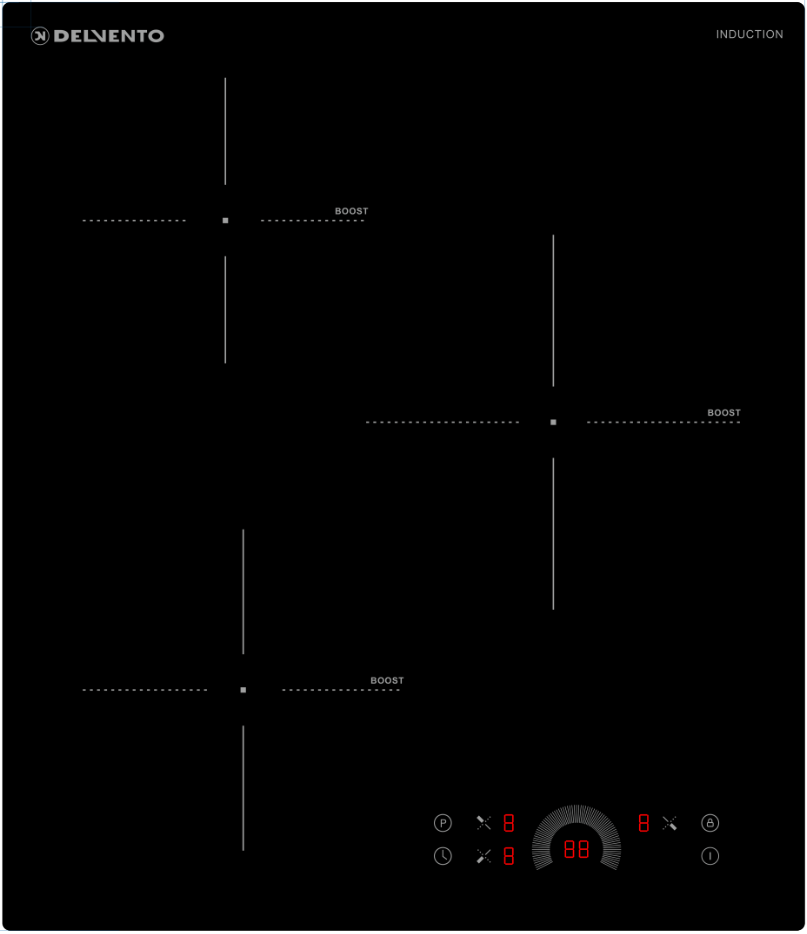Фото товара: Delvento V45I73S120 индукционная поверхность