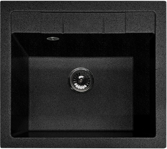 Фото товара: GranFest QUADRO GF-Q-561, мойка, мрамор, черный