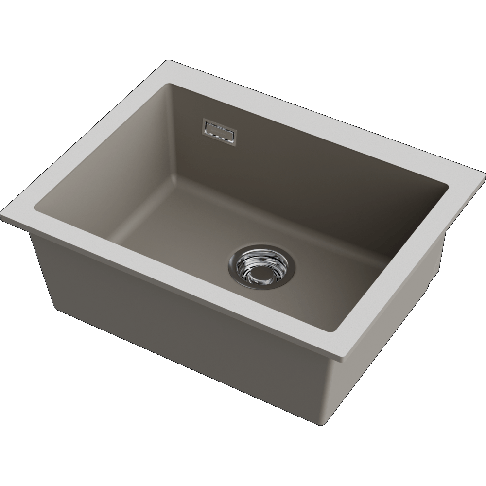 Детальное фото товара: Omoikiri Omishima 60-U-DG Matt, мойка, керамика, dust grey матовый