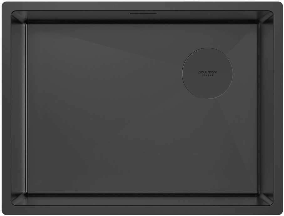 Фото товара: Paulmark NEXT-SKEW 58 UNI, мойка, нержавеющая сталь, матовый черный