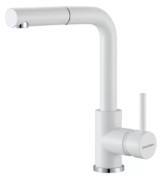 Фото товара: Paulmark KASSEL, смеситель, белый матовый