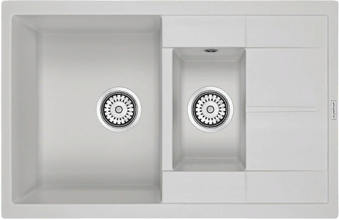 Детальное фото товара: Paulmark FLUGEN 60/1,5, мойка, гранит, белый