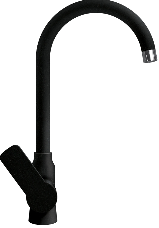 Фото товара: LAVA SG07 LAVA, смеситель, гранит, черный металлик