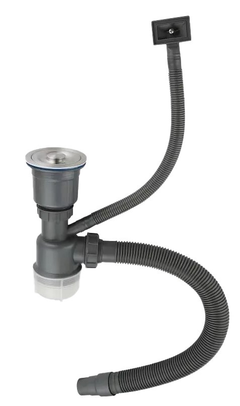 Фото товара: GranFest cифон одинарный GF-01, нержавеющая сталь