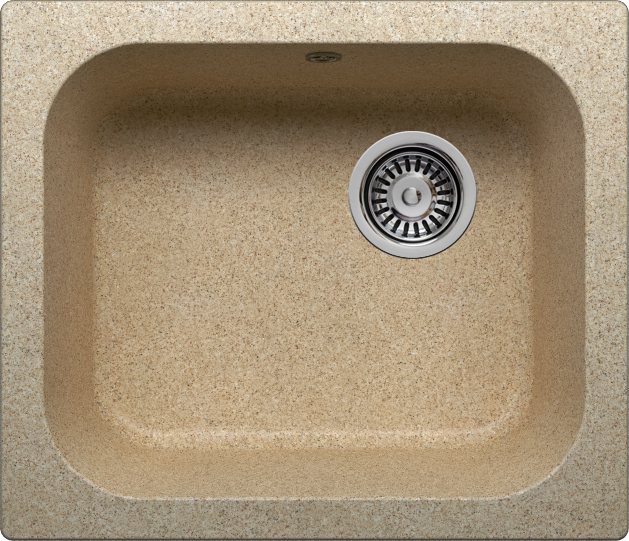 Фото товара: Krona VIERKANT 1B 500*430 SAND, мойка, гранит