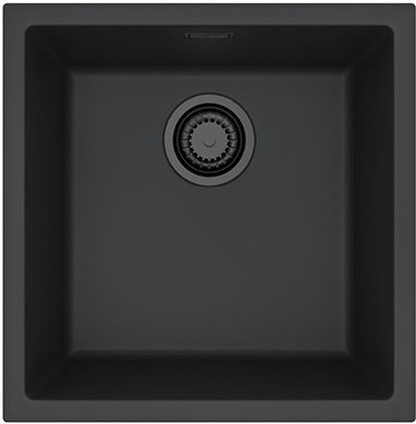 Фото товара: ALVEUS OMNI 20 GRANITAL DEEP BLACK-G90 BE, мойка, гранит, черный матовый (в комп. с сифоном 1148151)