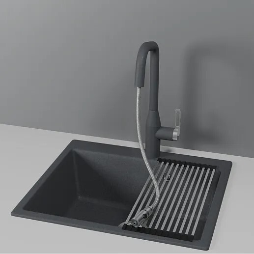 Детальное фото товара: GRANULA 8171 смеситель, гранит, графит