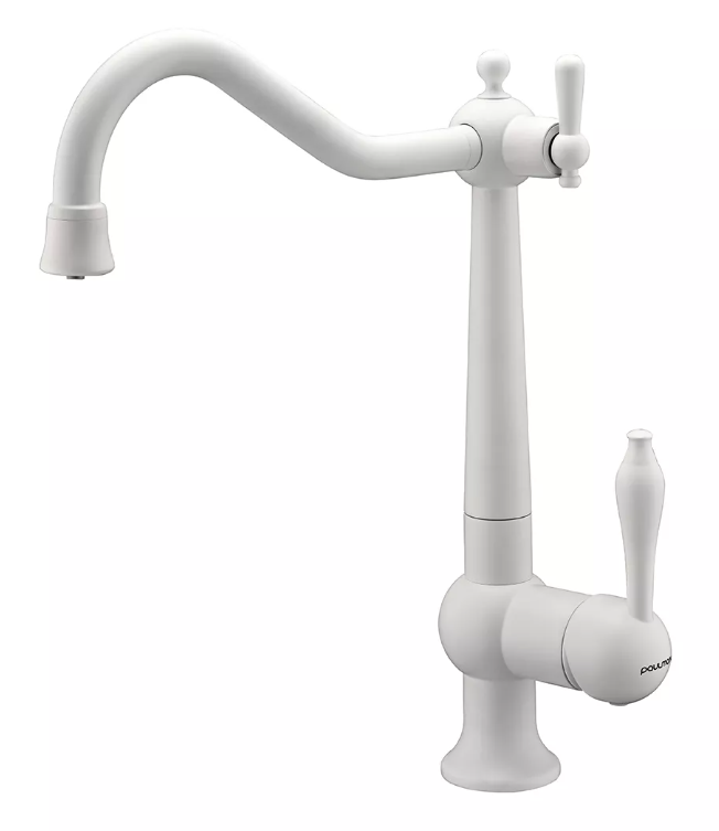 Фото товара: Paulmark RETRO, смеситель, белый матовый