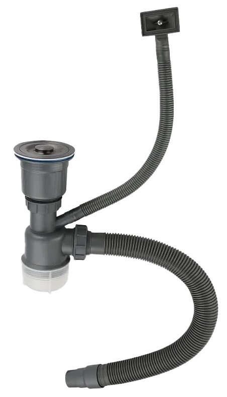 Фото товара: GranFest cифон одинарный GF-01 PVD графит