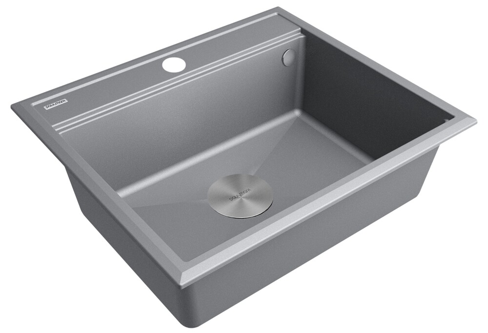Детальное фото товара: Paulmark STEPIA 60, мойка, гранит, серый металлик