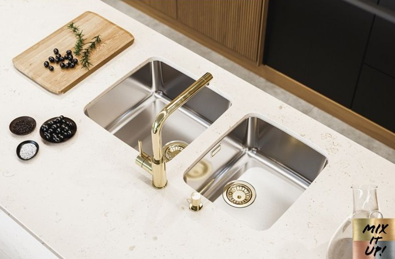 Детальное фото товара: ALVEUS LUNO 20 SAT, мойка, нержавеющая сталь (без выпуска и сифона в комплекте)