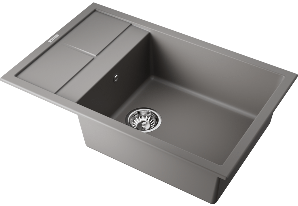 Детальное фото товара: Omoikiri Sumi 78A-LB-GR, мойка, керамика, ленинградский серый