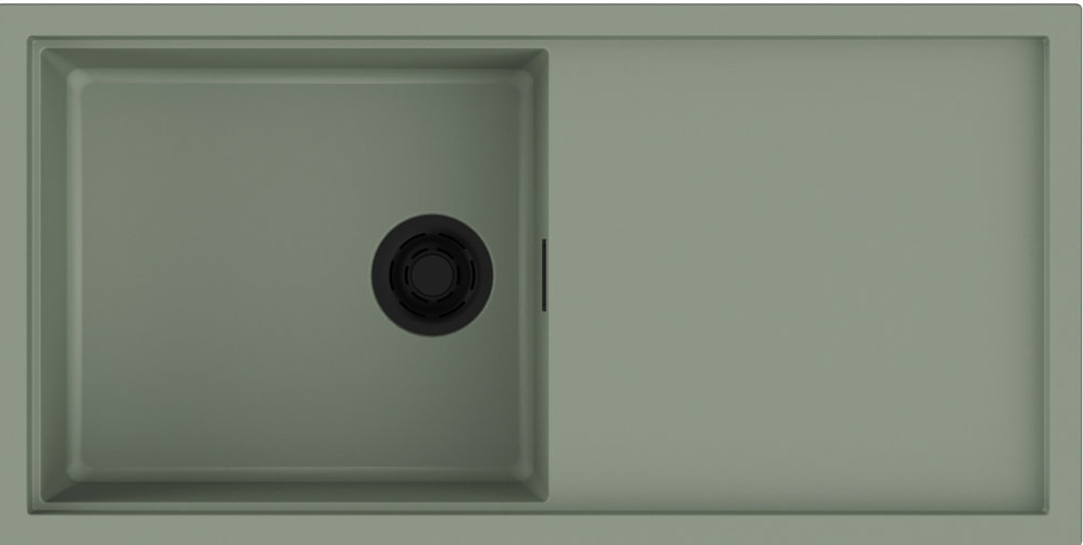 Фото товара: Omoikiri Sintesi 100-WG, мойка, керамика, wind green