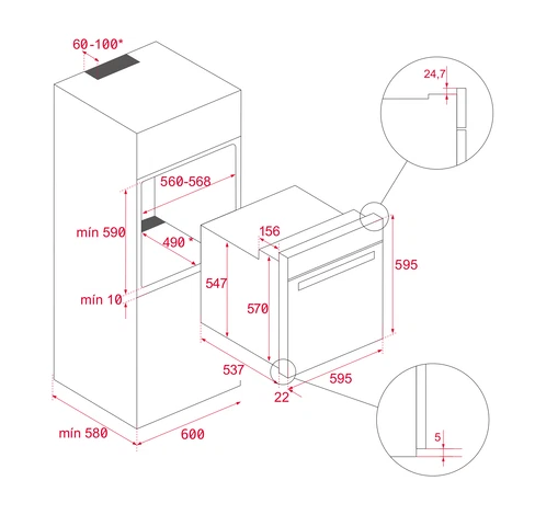 Детальное фото товара: Teka AIRFRY HSB 6466 STAINLESS STEEL