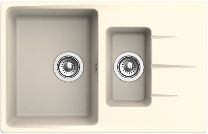 Ewigstein Gerd G- 60KF, мойка, гранит, крем Фото товара: Ewigstein Gerd G- 60KF, мойка, гранит, крем