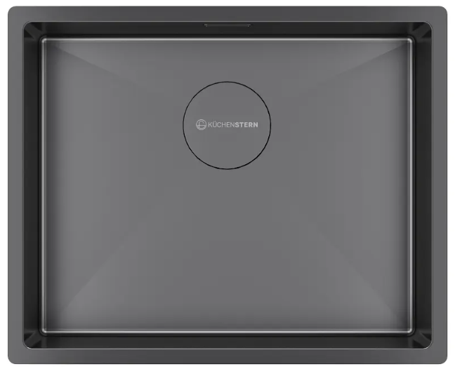 Фото товара: KUCHENSTERN KRAFT 60, мойка, нержавеющая сталь, вороненая сталь