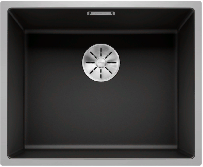 Фото товара: Blanco Subline 500-IF SteelFrame, мойка, гранит, черный