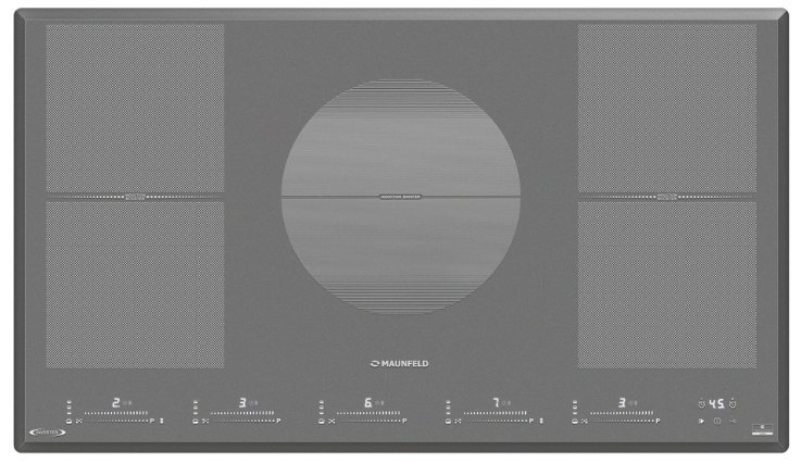 Фото товара: Maunfeld CVI905SFLGR Inverter индукционная поверхность