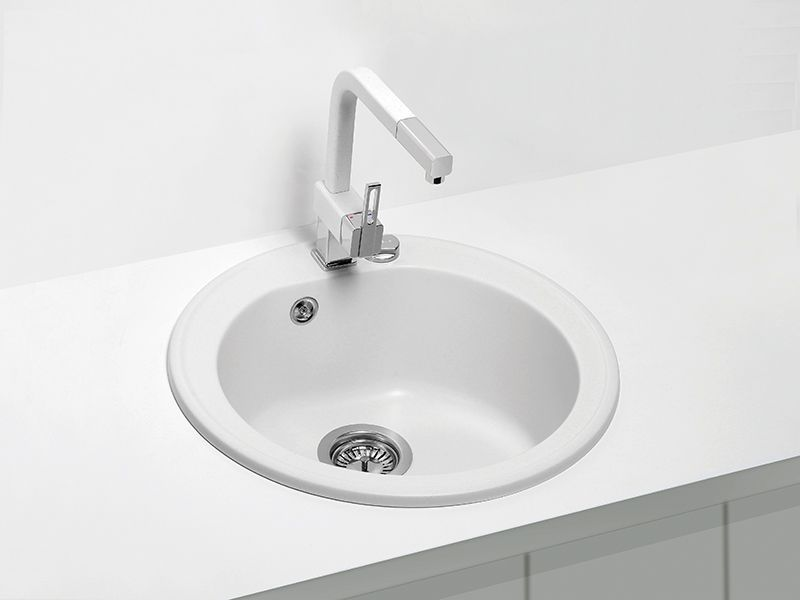 Детальное фото товара: ALVEUS NIAGARA 10 GRANITAL ARCTIC-G11, мойка, гранит, белый (с сифоном 1105296)