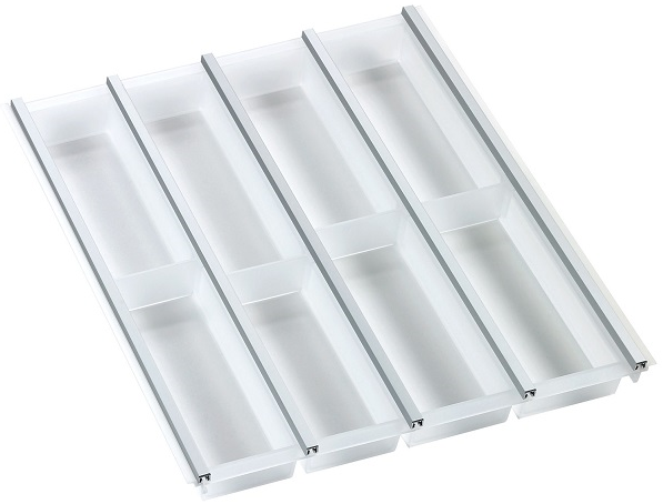 Детальное фото товара: Ninka Cuisio Aqua 500, Tandem Box Blum, DWD XP, Nova Pro Grass, лоток для столовых приборов, белый