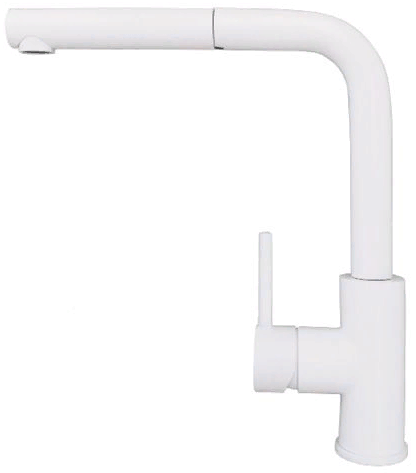 Фото товара: ALVEUS ZEOS P MONARCH WHITE MATT, смеситель, белый матовый