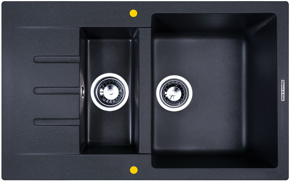 Фото товара: Zigmund & Shtain RECHTECK 775.2, мойка, темная скала  