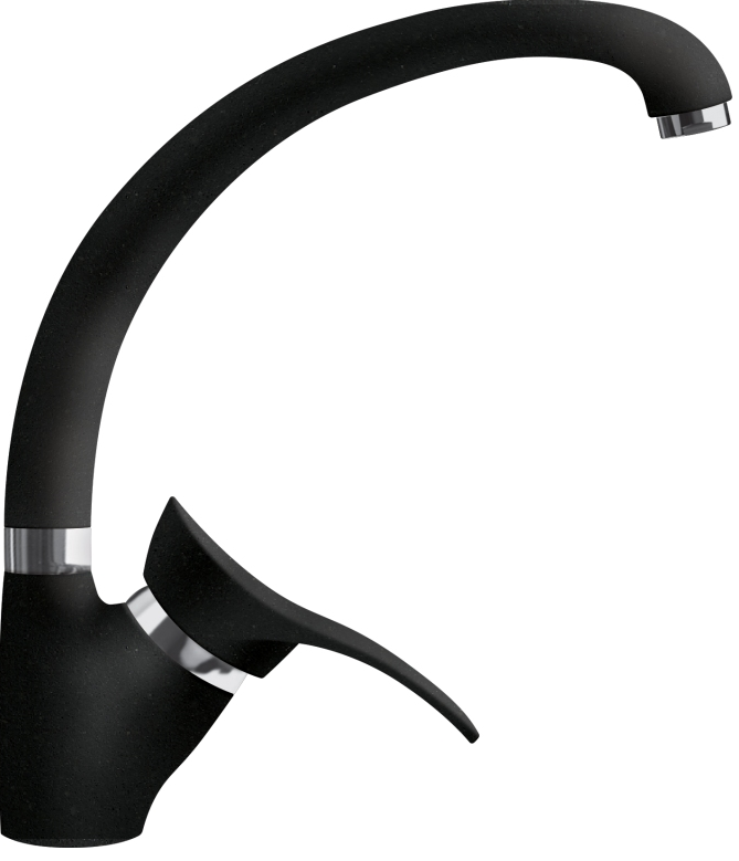 Фото товара: LAVA SG01 LAVA, смеситель, гранит, черный металлик