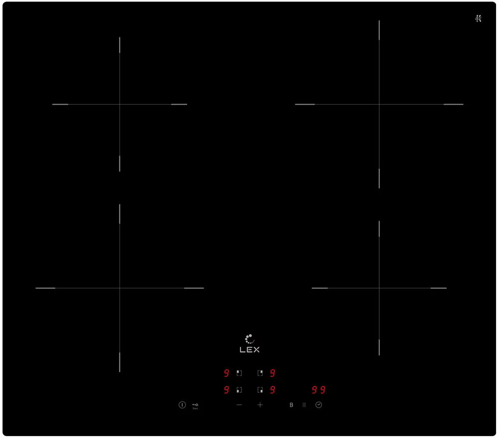 Фото товара: LEX EVI 640A BL индукционная поверхность