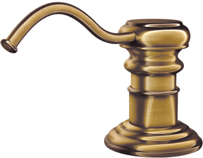 Omoikiri OM-01-AB, дозатор для моющего средства, античная латунь Фото товара: Omoikiri OM-01-AB, дозатор для моющего средства, античная латунь