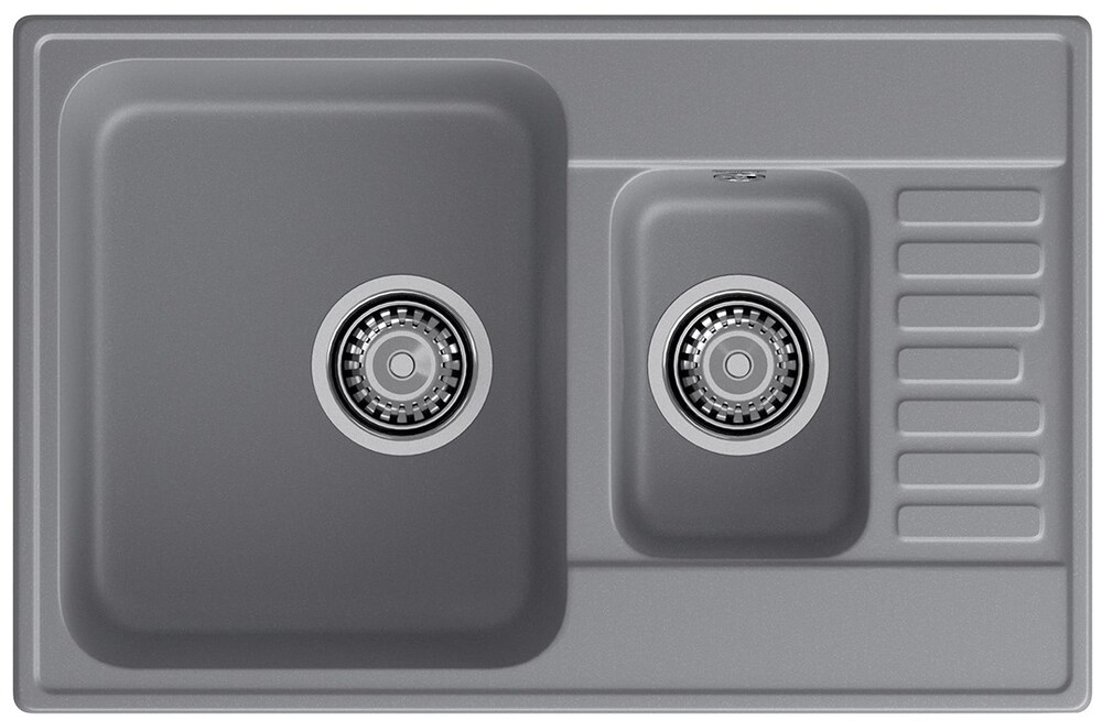 Фото товара: LEX St. Moritz 740 Deep Grey, мойка, гранит