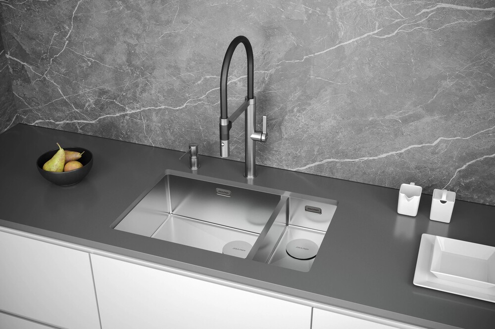 Детальное фото товара: Paulmark NEXT 69/2S UNI, мойка, нержавеющая сталь брашированная (левая)