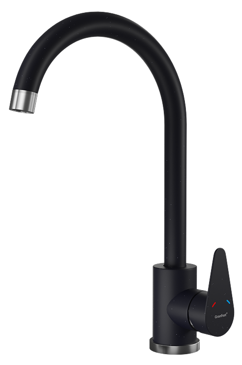 GranFest GF-Z-5412, смеситель, гранит, черный Фото товара: GranFest GF-Z-5412, смеситель, гранит, черный