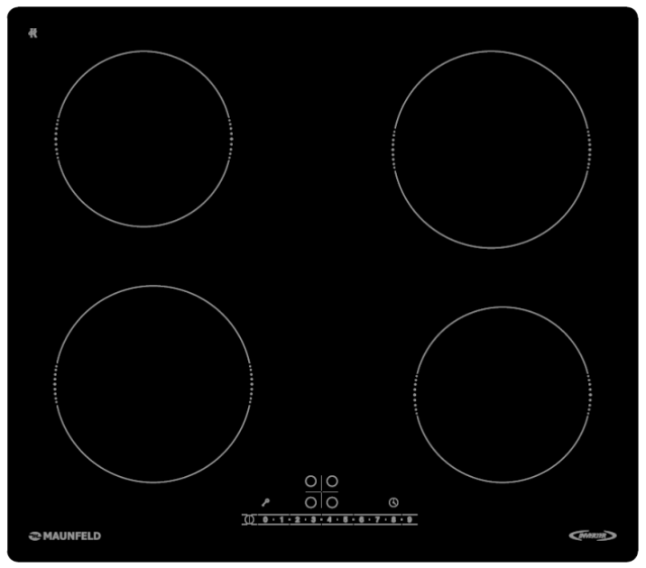 Фото товара: Maunfeld AVI6043SBK индукционная поверхность