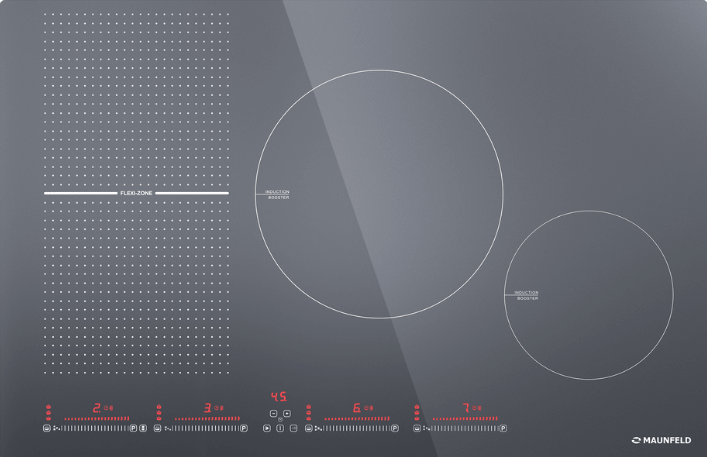 Фото товара: Maunfeld CVI804SFLGR индукционная поверхность
