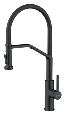 Фото товара: Omoikiri Makkari 2 Plus-SB-GB-BL, смеситель, графит/черный