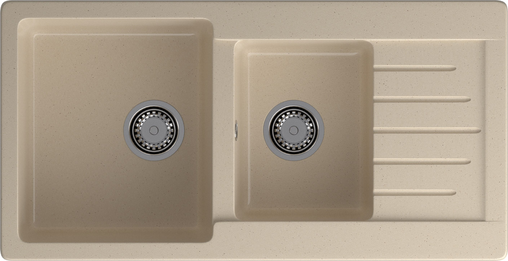 Фото товара: GranFest PRACTIK GF-P-980 KL, мойка, мрамор, кашемир