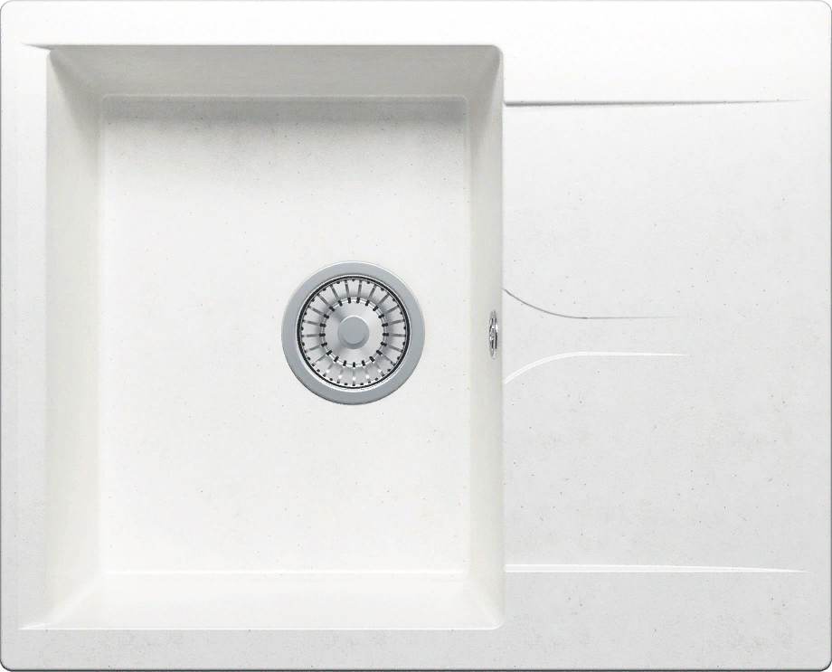 Фото товара: Polygran GALS-620, мойка, мрамор, белый хлопок 36