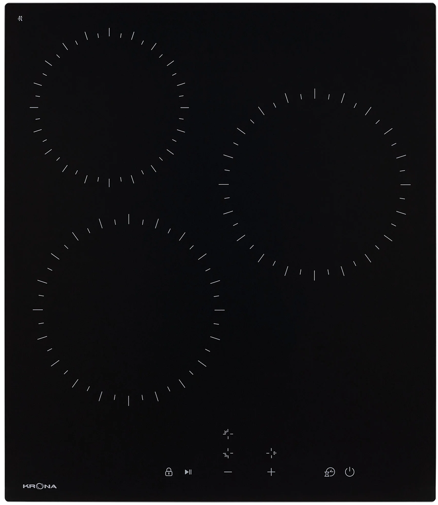 Фото товара: Krona ZAUBER 45 BL TK стеклокерамическая поверхность