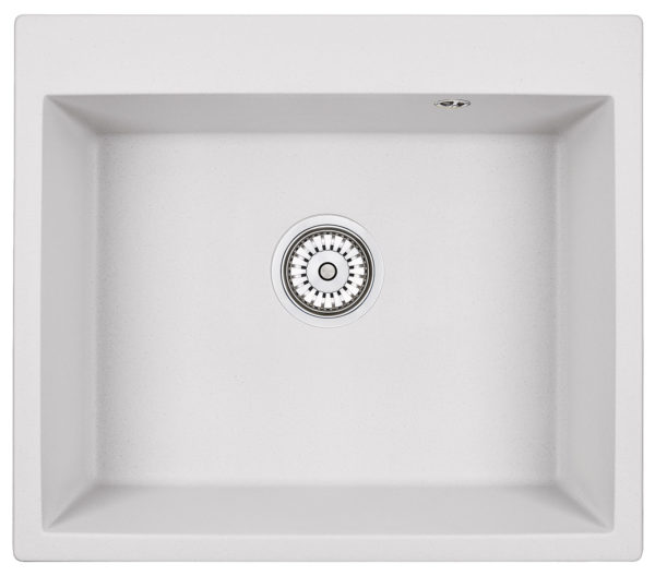 Фото товара: GRANULA 6001 мойка, гранит, арктик (белый)