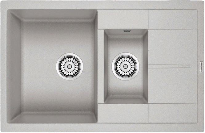 Детальное фото товара: Paulmark FLUGEN 60/1,5, мойка, гранит, серый