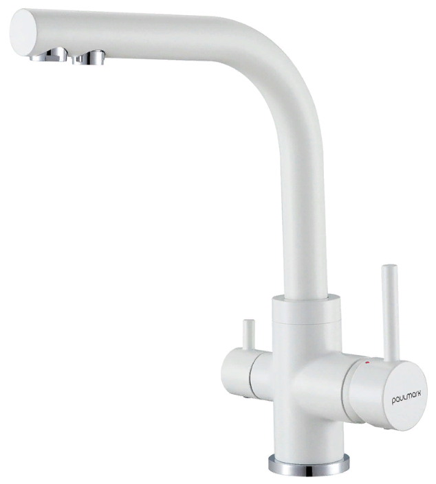 Фото товара: Paulmark ESSEN, смеситель, белый матовый полностью