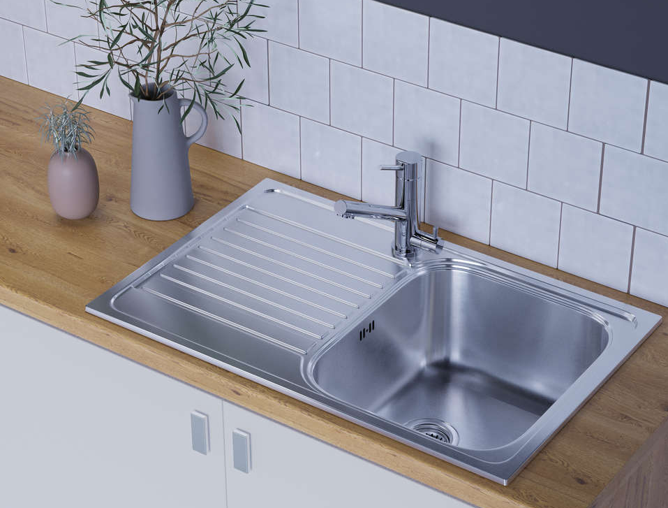 Детальное фото товара: Omoikiri Kashiogawa 86 IN, мойка, нерж. сталь, оборачиваемая