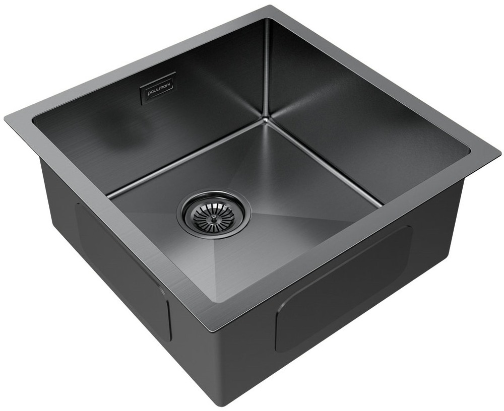 Детальное фото товара: Paulmark GERBERG 44 UNI, мойка, нержавеющая сталь, вороненая сталь
