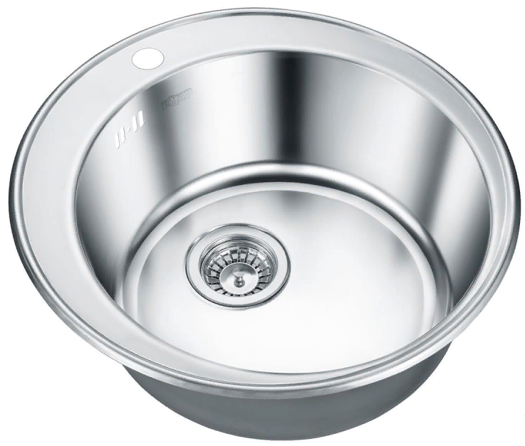 Emar 510С, мойка, нержавеющая сталь полированная Детальное фото товара: Emar 510С, мойка, нержавеющая сталь полированная