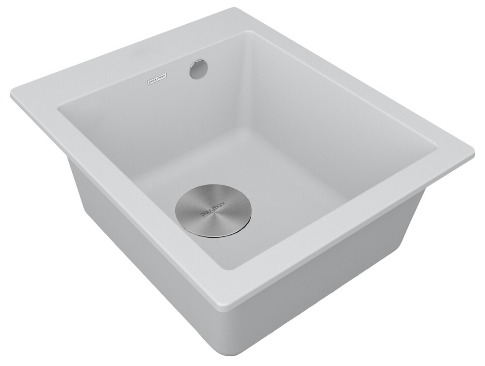 Детальное фото товара: Paulmark KANTE 40, мойка, гранит, белый
