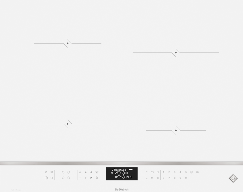 Фото товара: De Dietrich DPI4420W индукционная поверхность