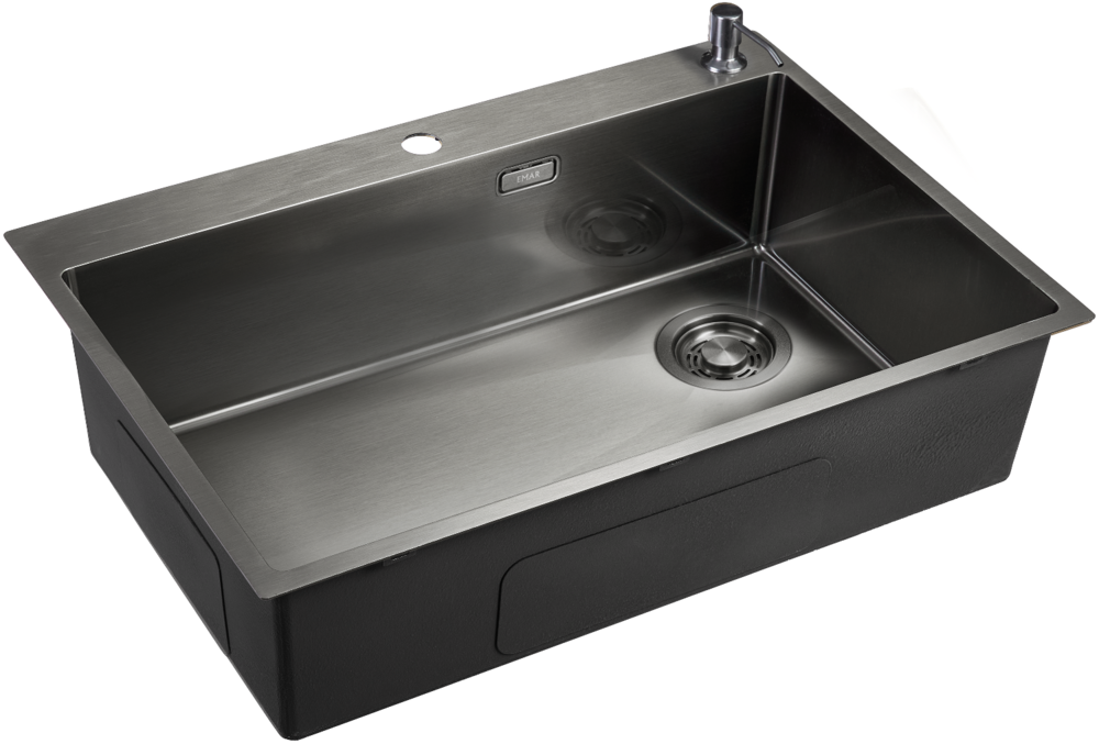 Фото товара: Emar EMB-660(TOP) PVD Dark, мойка, нержавеющая сталь, вороненая сталь