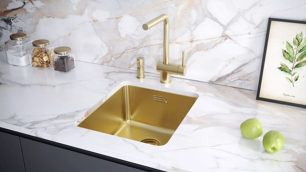 Детальное фото товара: Paulmark KRAFT, дозатор для моющего средства, светлое золото