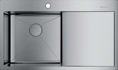 Фото товара: Omoikiri Akisame 86-IN-L, мойка, нержавеющая сталь, чаша слева