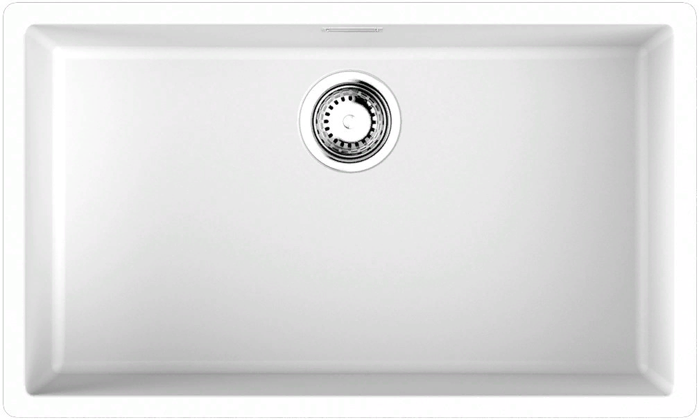 Фото товара: Omoikiri Yamakawa 75T-Integra-WH, мойка, гранит, белый